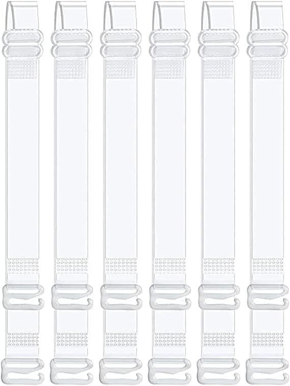 3-Pairs Clear Bra Straps,Invisible Bra Replacement Transparent Bra Straps Multiple Width Removable - Image 1