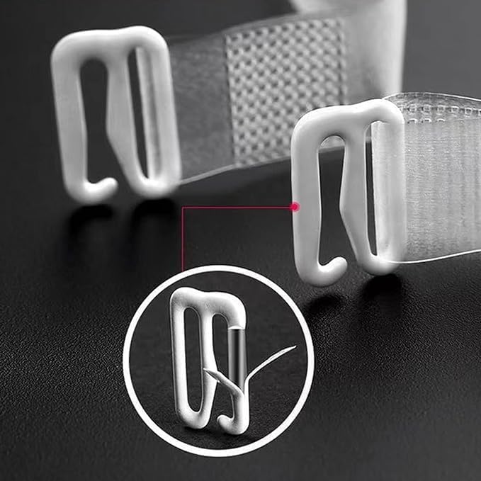 3-Pairs Clear Bra Straps,Invisible Bra Replacement Transparent Bra Straps Multiple Width Removable - Image 4