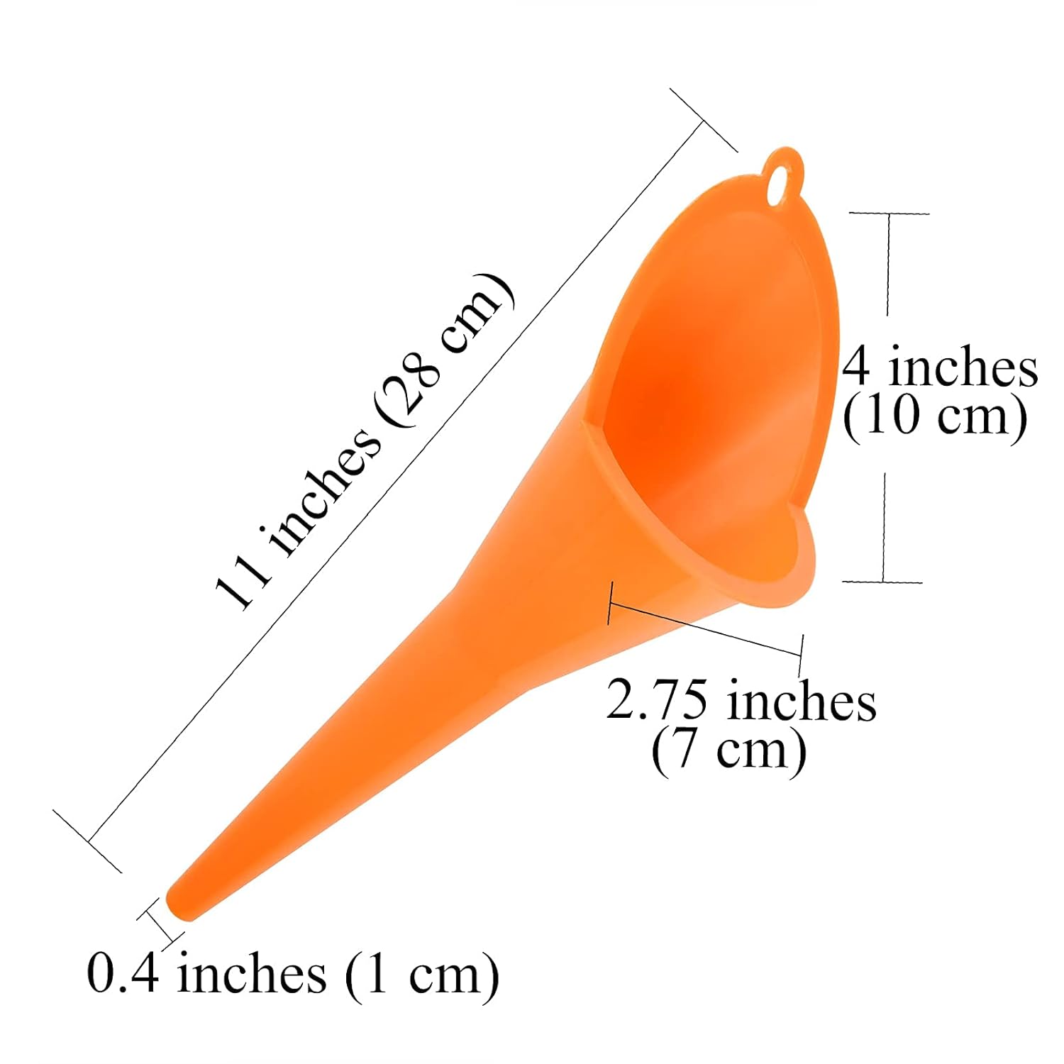 4 pcs Multi-Function Plastic Long Neck Oil Funnel - for All Automotive Oils Lubricants Engine Oils Water Diesel Fuel Kerosene and Other Liquids - Image 5