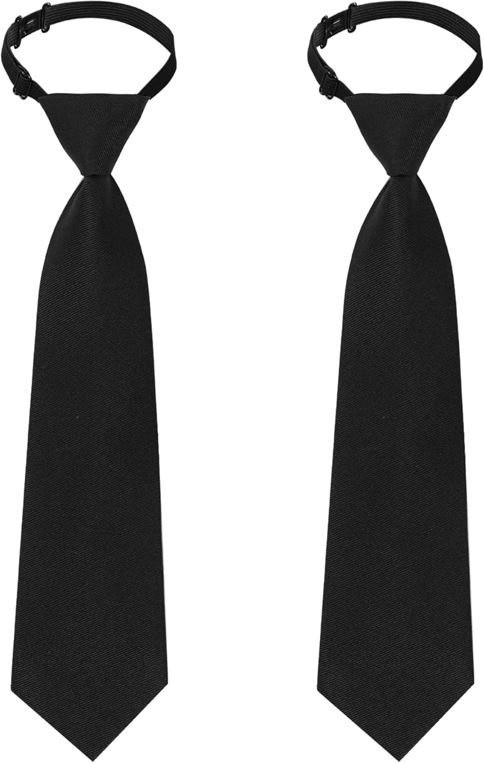 2pcs Boy's Necktie Pre-tied Adjustable Neck Strap Tie for Wedding Graduation School Uniforms - Image 1