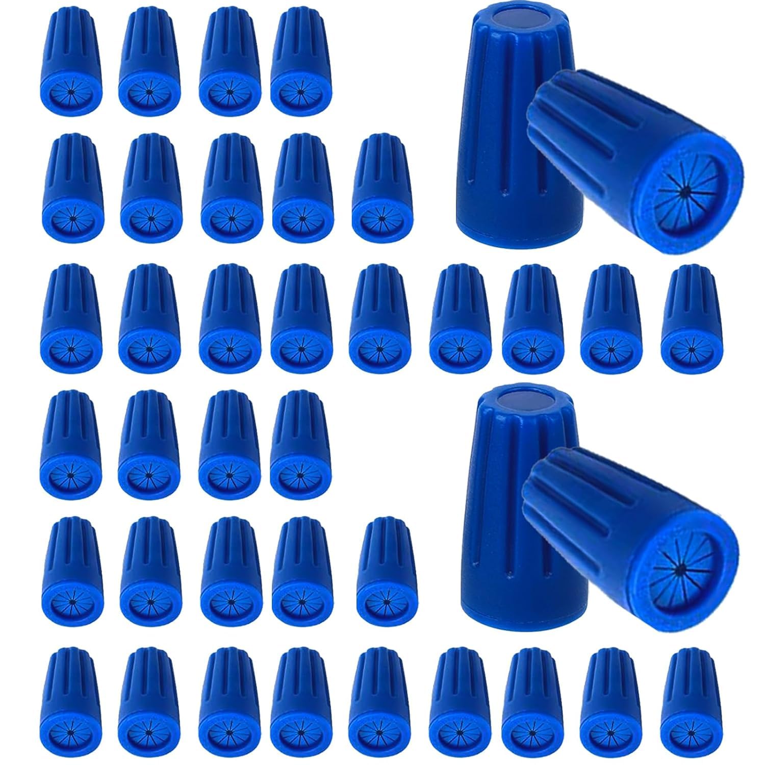 40PCS Waterproof Outdoor Wire Electrical Connectors,Sealant Twist Nuts Caps Cable Terminal Connector Gel for Landscape Light, Building Application, Wet Location Installation, 22AWG-12AWG, Medium Size - Image 1