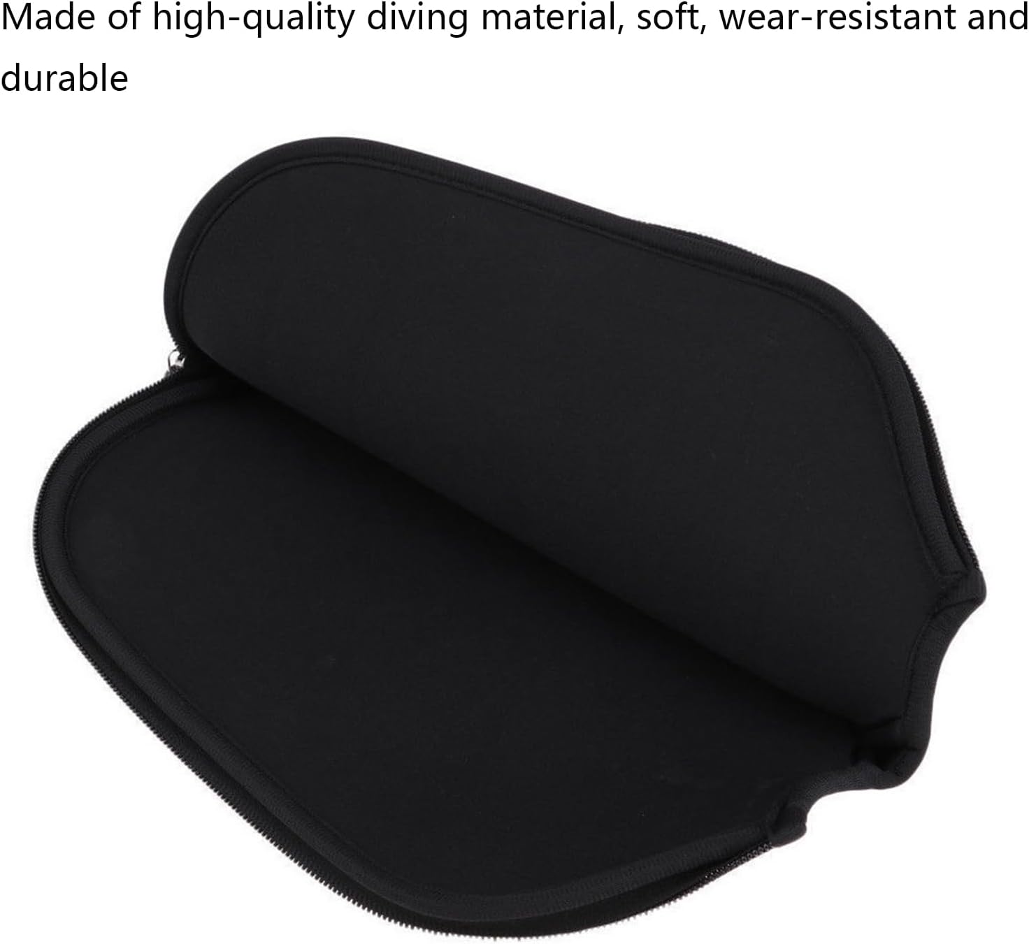 2pcs Racquet Cover for Pickleball, 8.6 x 12.2 Inch Neoprene Paddle Cover for Pickleball Racket Sleeve Storage Bag Compatible for Most USAPA Standard and Elongated Pickball Paddles - Image 3