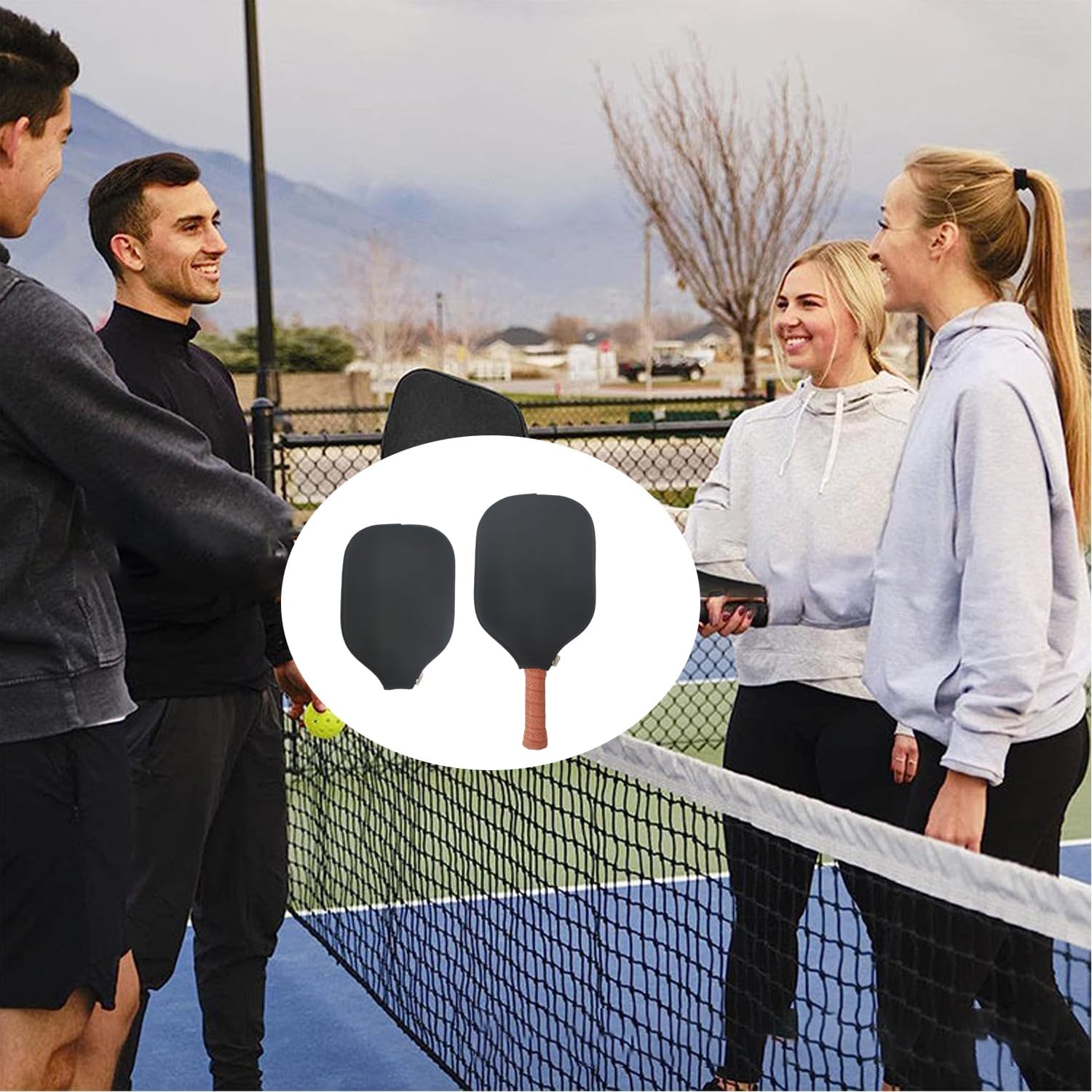 2pcs Racquet Cover for Pickleball, 8.6 x 12.2 Inch Neoprene Paddle Cover for Pickleball Racket Sleeve Storage Bag Compatible for Most USAPA Standard and Elongated Pickball Paddles - Image 6