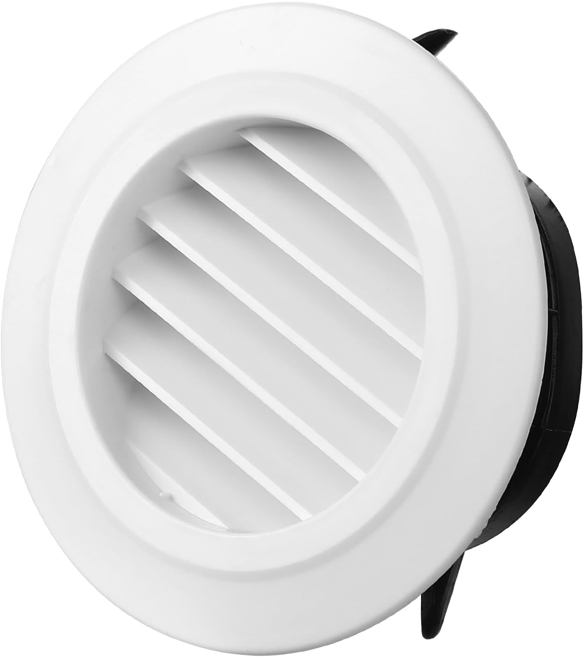 4 Inch Soffit Vent Round Vent Cover Air Vent Covers Round Ceiling Diffuser Dryer Vent Cover with Built in Mesh Air Wall Vent Cover for Exhaust Fan Inline Duct Fan Bathroom Kitchen - Image 1