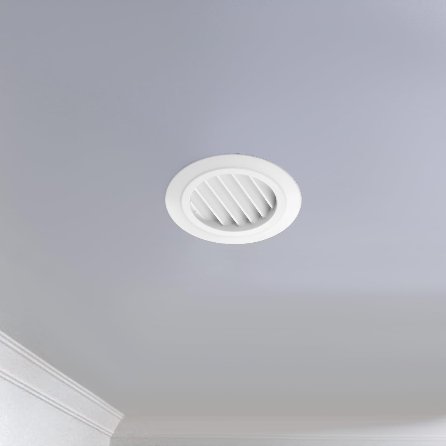 4 Inch Soffit Vent Round Vent Cover Air Vent Covers Round Ceiling Diffuser Dryer Vent Cover with Built in Mesh Air Wall Vent Cover for Exhaust Fan Inline Duct Fan Bathroom Kitchen - Image 7