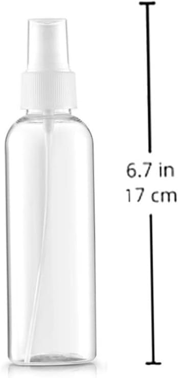 Small Spray Bottle 100ml Clear Plastic Spray Mist Bottle Refillable Travel Bottle Set for Toiletries 4PCS - Image 6