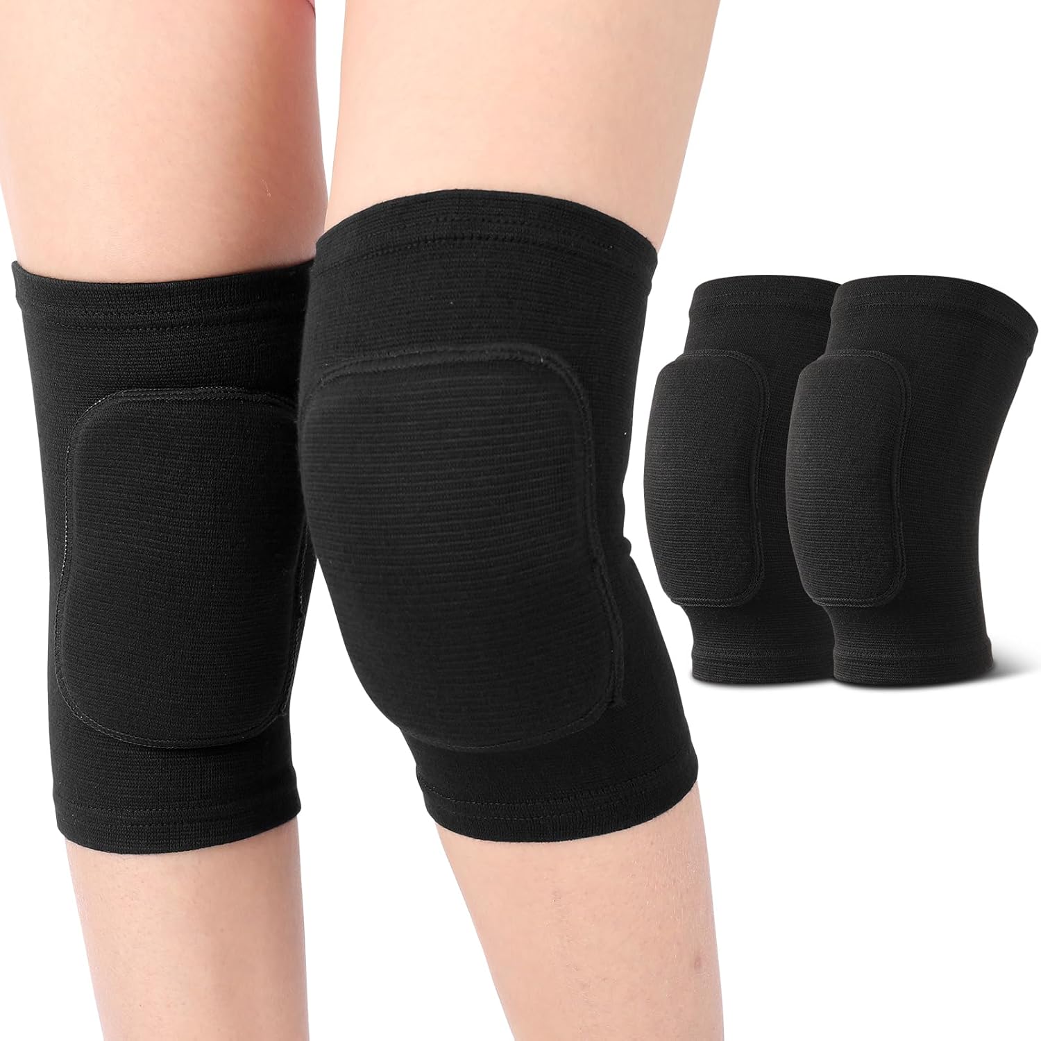 Volleyball Knee Pads, Breathable Knee Pads Volleyball with Thick Foam Padding for Men Women Youth, Knee Braces for Dance Yoga Soccer Tennis Running Cycling Climbing - Image 1