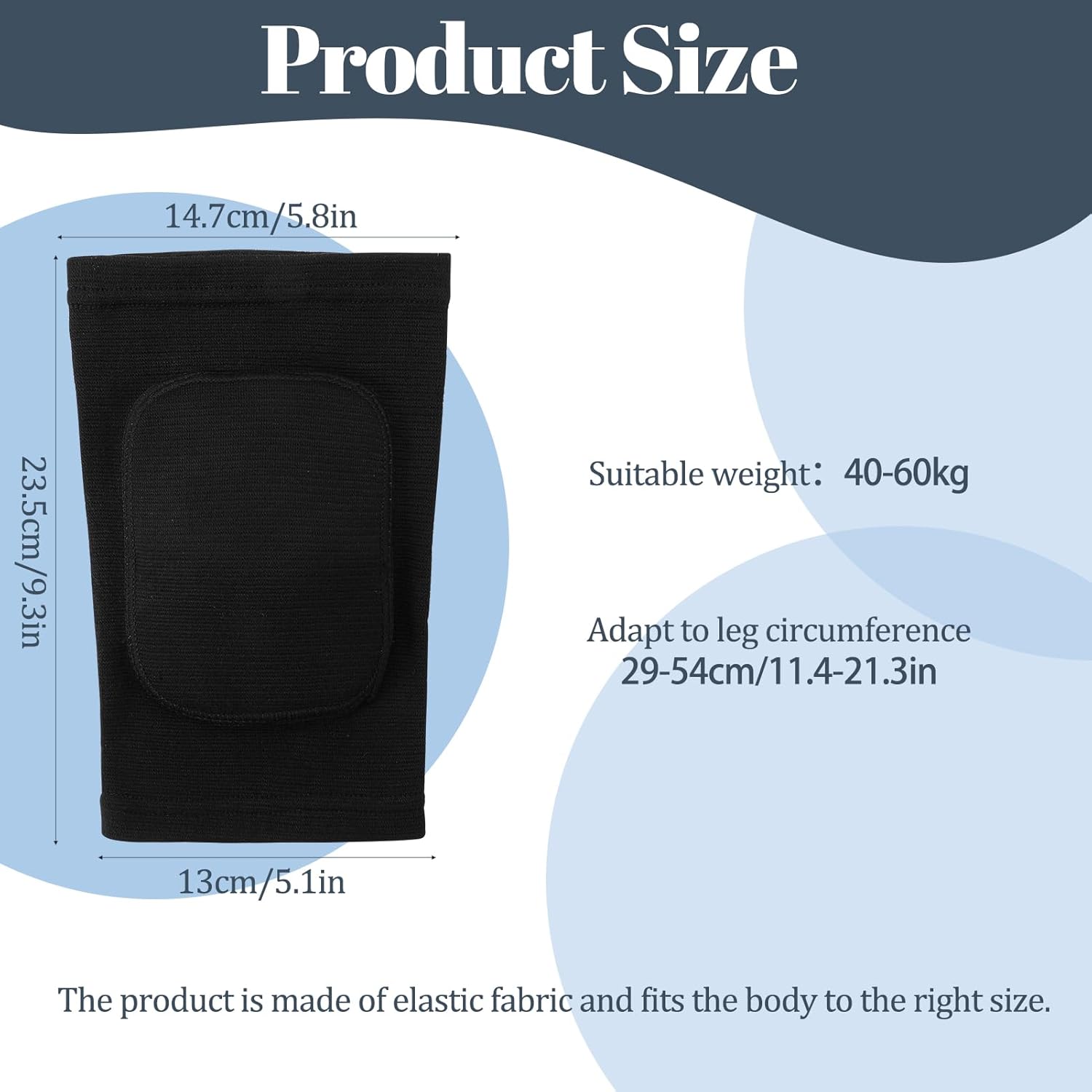 Volleyball Knee Pads, Breathable Knee Pads Volleyball with Thick Foam Padding for Men Women Youth, Knee Braces for Dance Yoga Soccer Tennis Running Cycling Climbing - Image 2