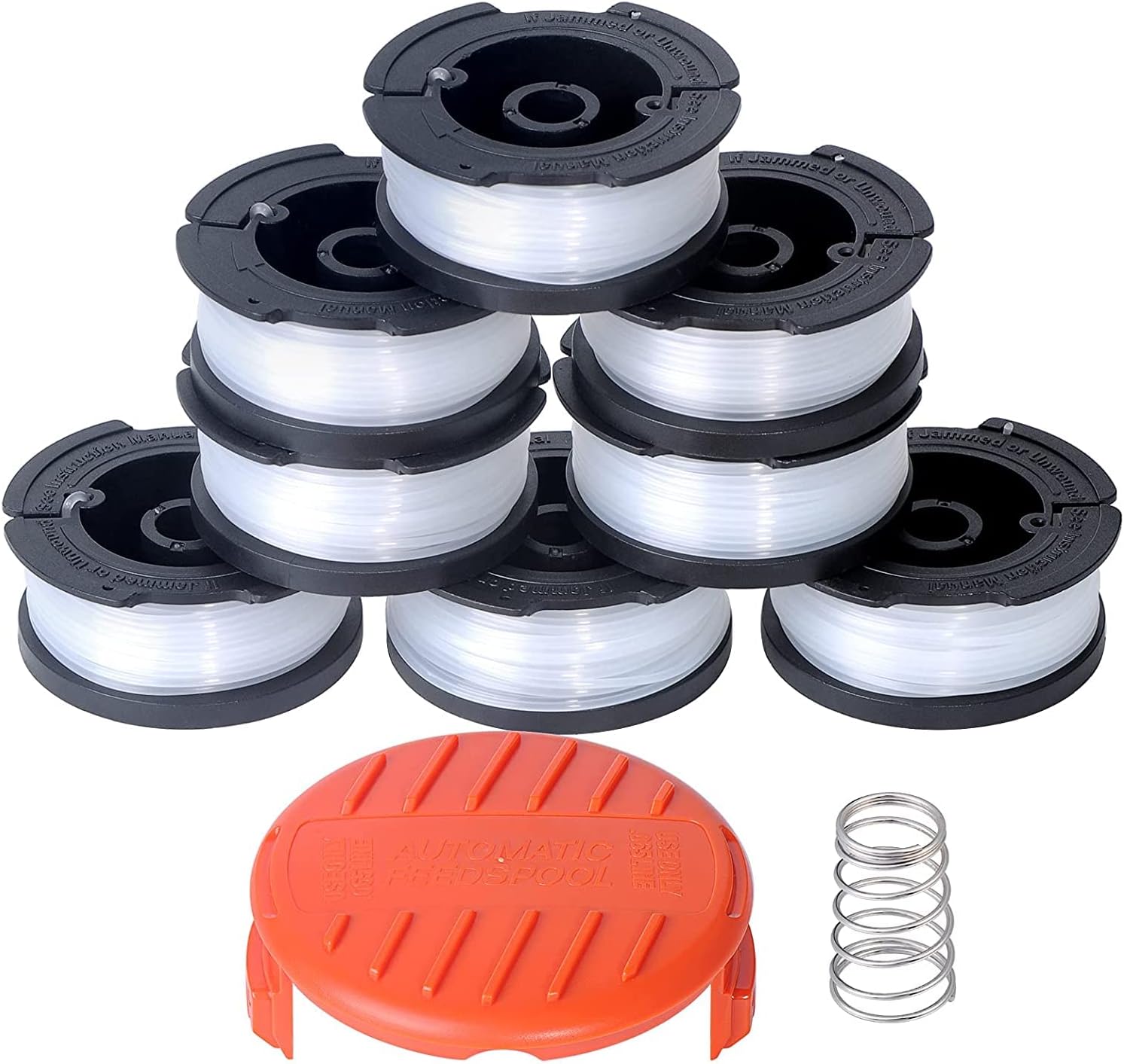 10 PCS AF-100 String Trimmer Line Replace, 30ft 0.065-inch AF-100 String Trimmer Replacement Spool Weed Eater Cap Auto Feed Trimmer String for Black and Decker String Trimmers - Image 1