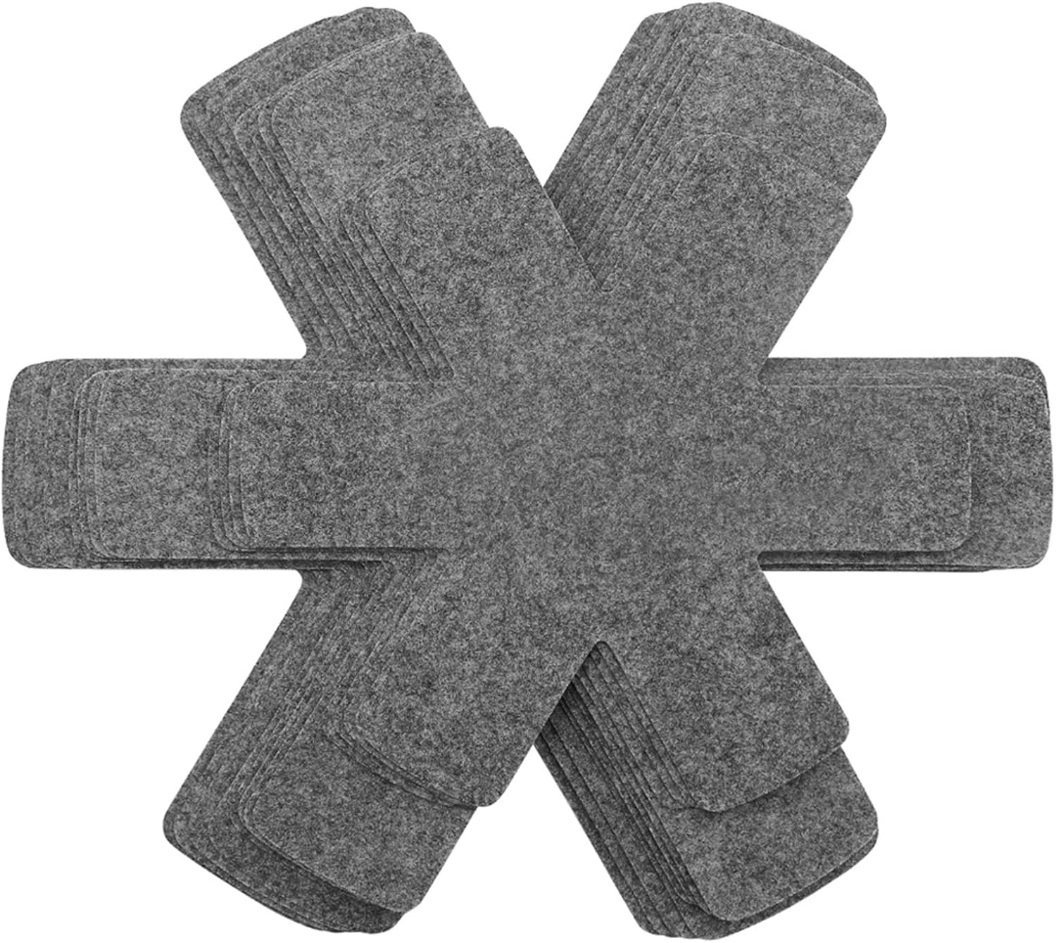 Pot and Pan Protectors, Set of 12 and 3 Different Size, Cookware Dividers Pads/Stacking Pan Protectors/Pot Separators Pads for Protecting and Separating Pots Pans - Image 1