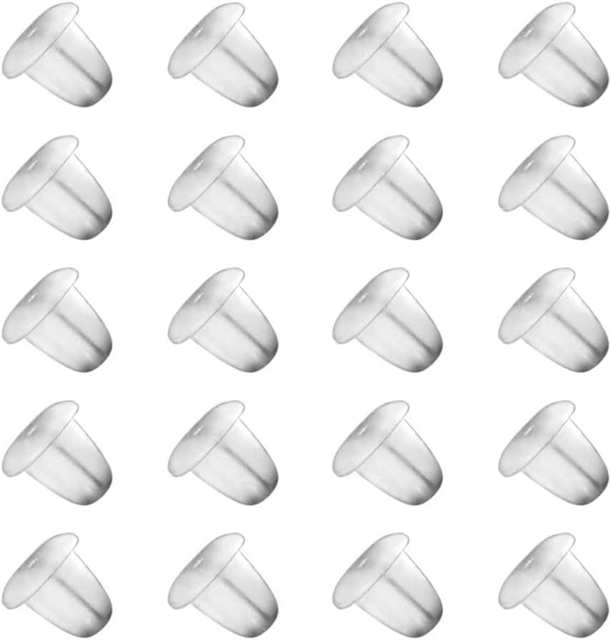 Earring Backings, Rubber Earring Backs for Stud Earrings for Women, Earring Backs for Fish Hook Earrings (100 Pieces) - Image 1