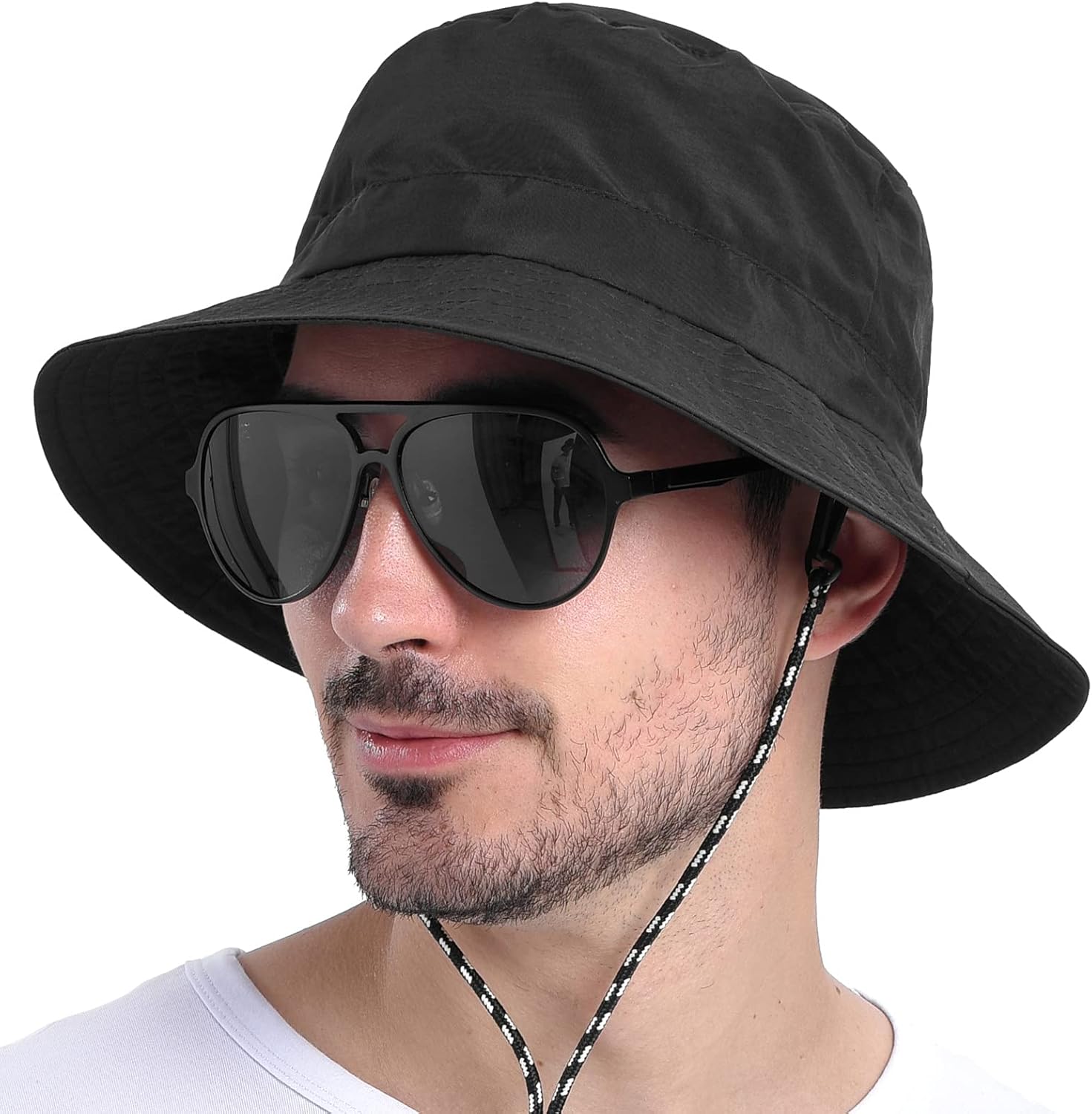 Men Women Outdoor Bucket Hat Quick Dry Packable Boonie Hat UV Protection Sun Hat - Image 6