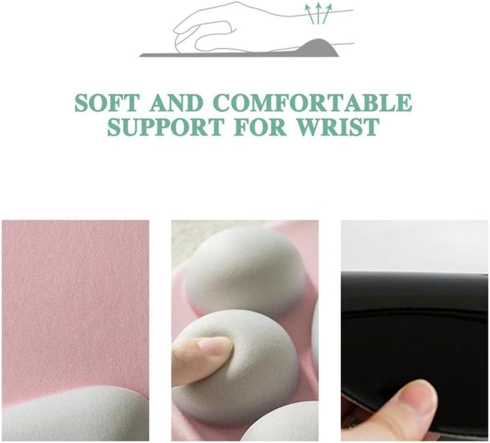 Cat Paw Mouse Pad, Cute 3D Soft Silicone Wrist Rest Support Cushion, Nonslip, Ergonomic Comfort Mouse Mat - for Office, Home Computer, Laptop,Pink - Image 2