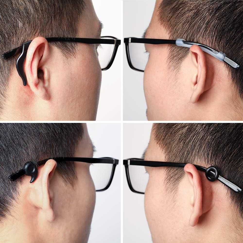 16 Pairs Eyeglasses Retainers, Premium Silicone Anti-Slip Eyeglass Holder, Comfort Ear Grip Hooks Protectors for Spectacle Sunglasses Reading Glasses Eyewear1 - Image 2