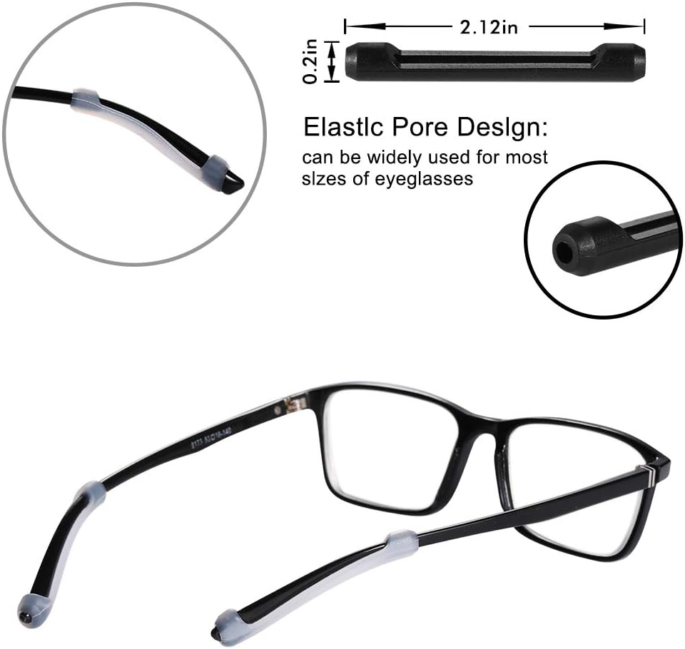 16 Pairs Eyeglasses Retainers, Premium Silicone Anti-Slip Eyeglass Holder, Comfort Ear Grip Hooks Protectors for Spectacle Sunglasses Reading Glasses Eyewear1 - Image 4