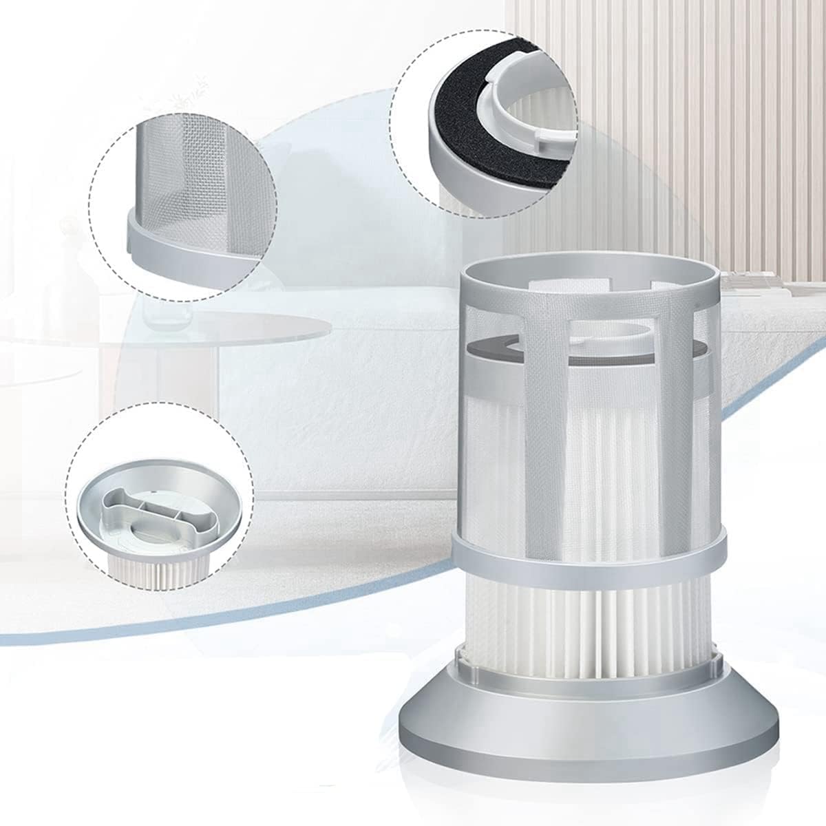Replacement Filters Compatible With Bissell 2156A, 1665, 16652, 1665W Zing Vacuum-Cleaner, Replace 1613056, 2-Pack - Image 7
