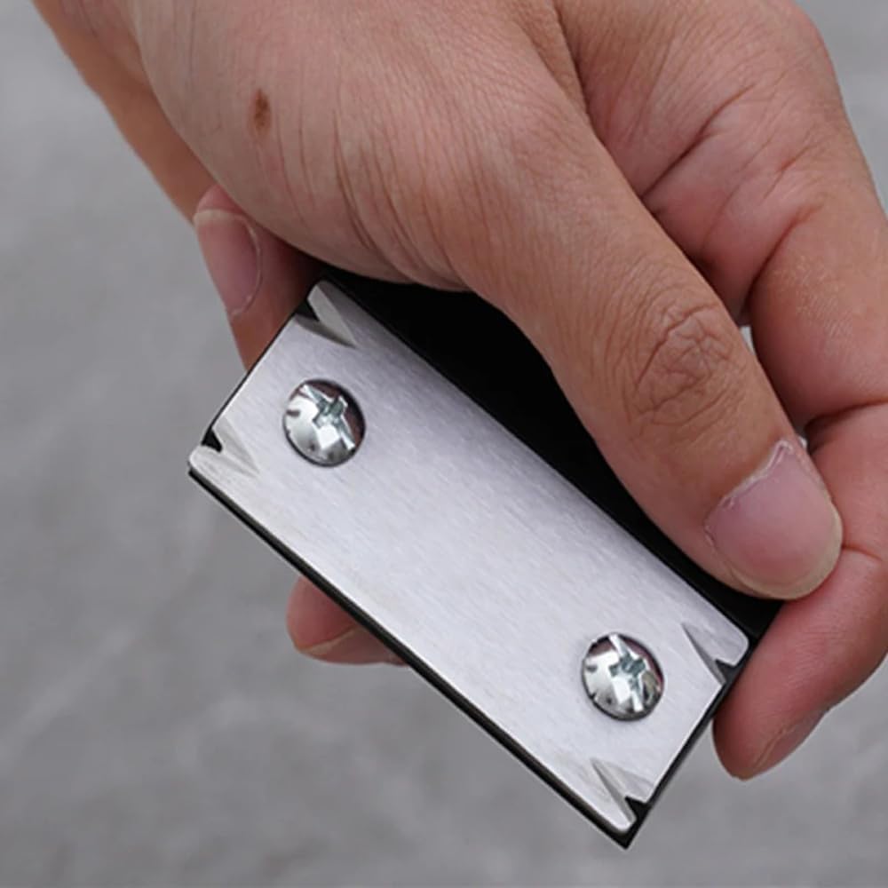 Woodworking Edge Trimmer, Hand Planer Edge Bander for Burrs,Edge Corner Planer,Wood Chamfering Fillet Scraper,Edge Banding Cutter for PVC ABS Melamine Veneer,Deburring Tool,MG-022BK - Image 4