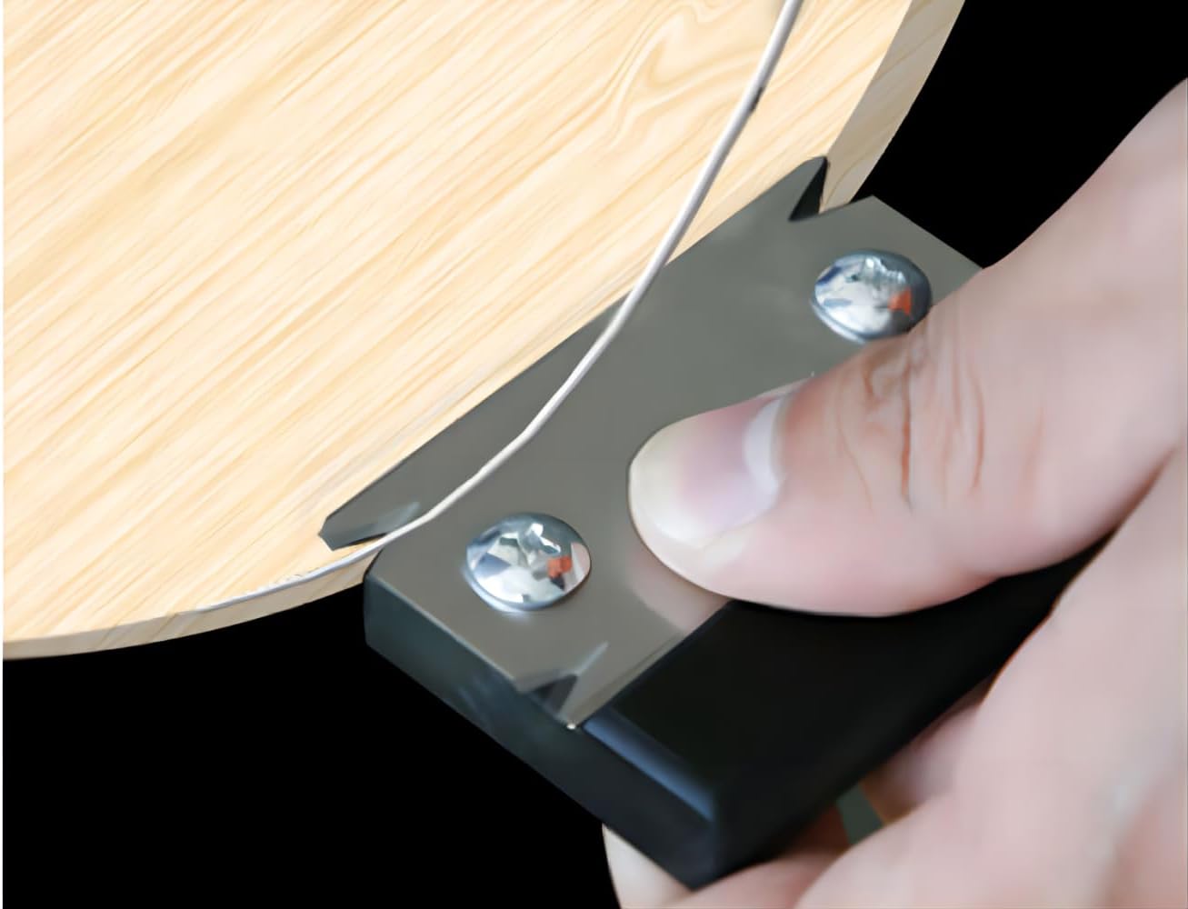 Woodworking Edge Trimmer, Hand Planer Edge Bander for Burrs,Edge Corner Planer,Wood Chamfering Fillet Scraper,Edge Banding Cutter for PVC ABS Melamine Veneer,Deburring Tool,MG-022BK - Image 6