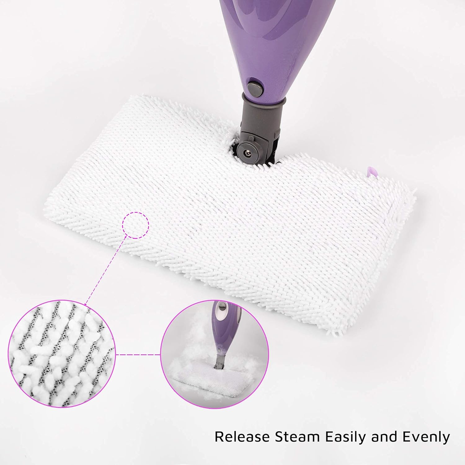 Flammi Steam Pocket Mop Replacement Pads for Shark S3500 Series S3501 S3601 S3550 S3901 SE450 S3801CO S3601D S2901 S2902 Steam Pocket Mop, 4 Pack - Image 3