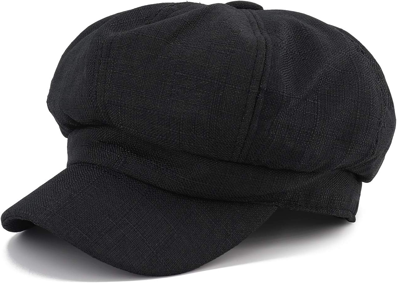 Newsboy Cap Ivy Cap Plain Cabbie Visor Beret Gatsby Ivy Caps for Women Newsboy Cap Lightweight Summer Prime Gatsby Cap Driving Hats Ivy Hat Adjustable Beret Cotton - Image 1