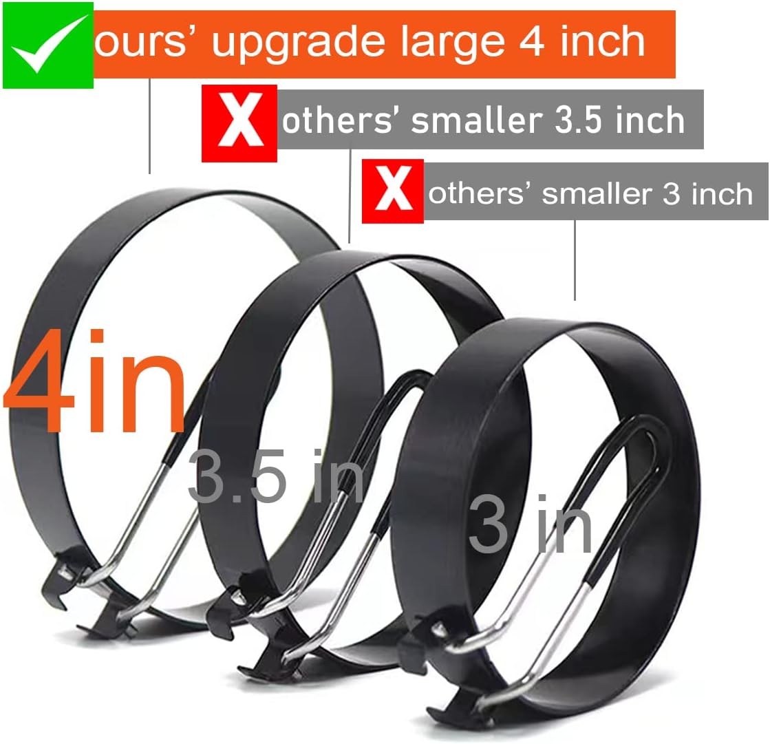 Egg Ring, 4 Packs Upgrade Large 4