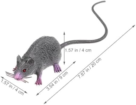 Realistic Fake Mouse Prop, Spooky Rat, Rubber Rat with Long Tail, Halloween and Prank Decoration - Image 3