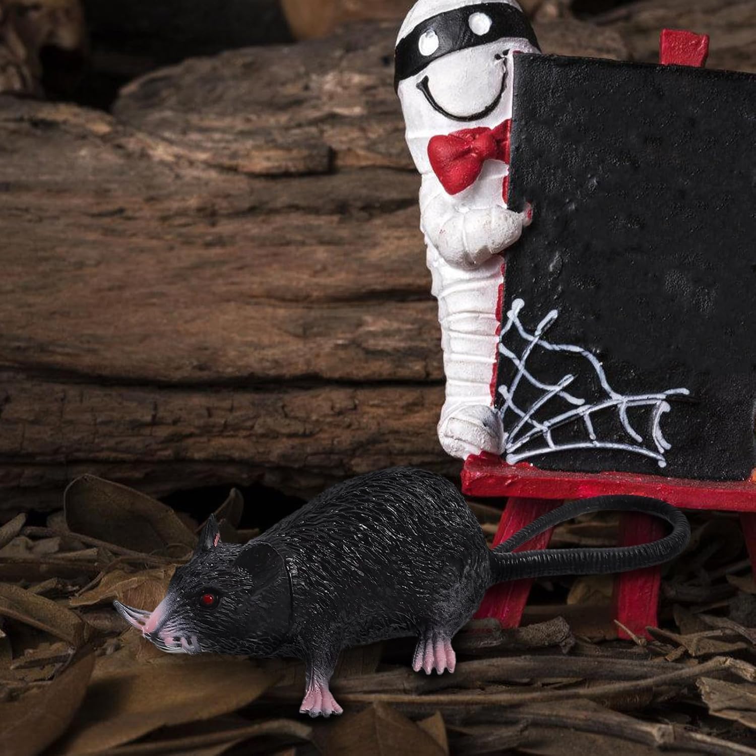 Realistic Fake Mouse Prop, Spooky Rat, Rubber Rat with Long Tail, Halloween and Prank Decoration - Image 6