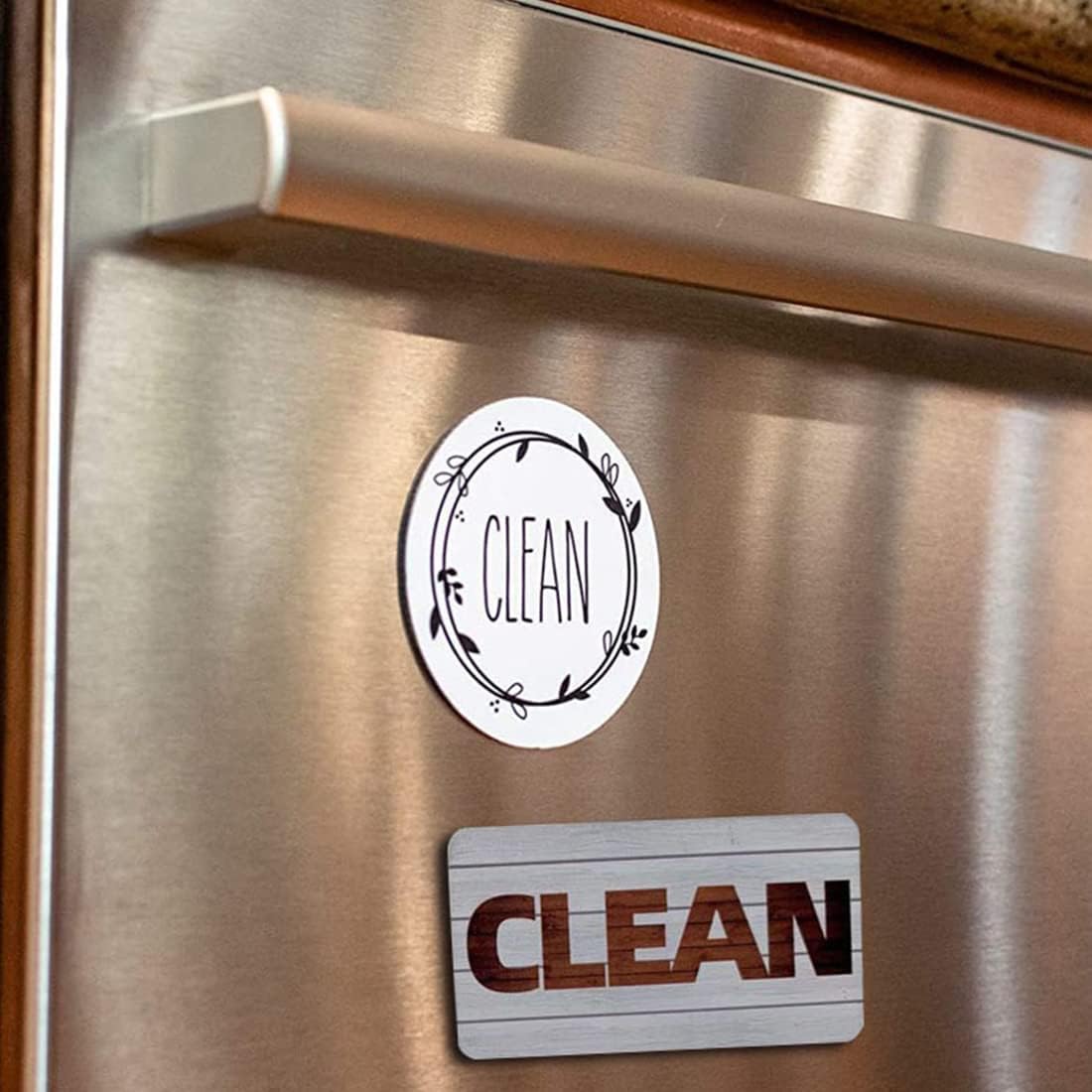 Dishwasher Magnet Clean Dirty Sign Farmhouse Dirty Clean Dish Washer Magnet Double Sided Universal Indicator with Magnetic for Kitchen Refrigerator - Image 6