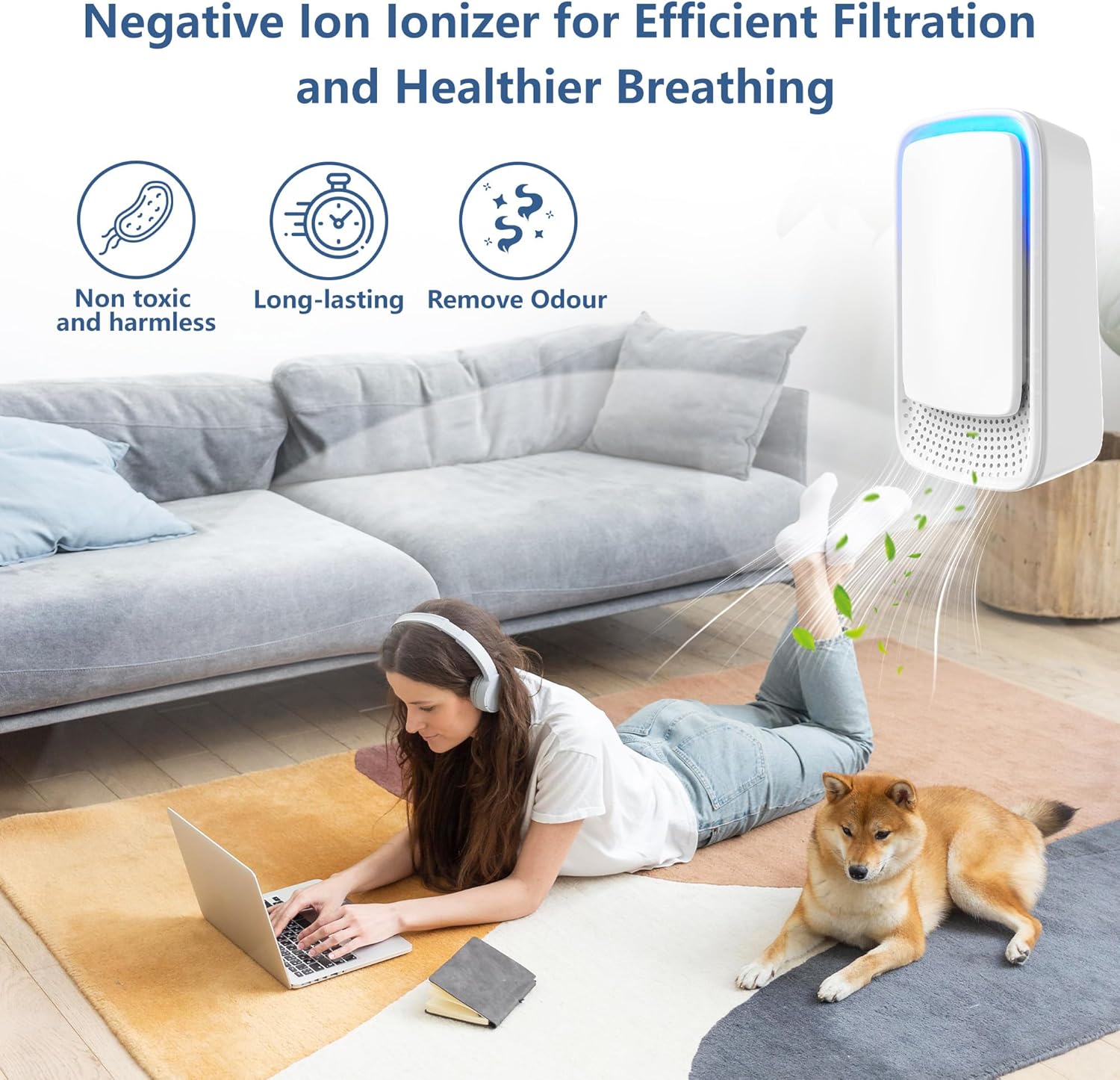 2 Pack Plug-In Negative Ion Ionizer for Home, Office, Kitchen, Bedroom, Bathroom - Filterless, Quiet Operation, Portable Mini Air Cleaner - Image 2