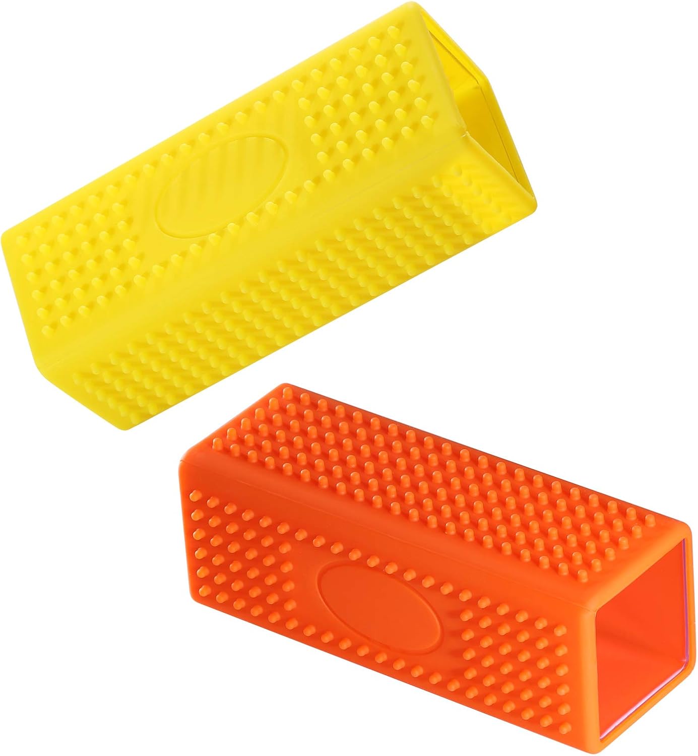 2-Pack Pet Dog Cat Hair Remover for Cars Furniture Carpet Block Roller Sofa Hollow Rubber Cleaner Brush - Image 1