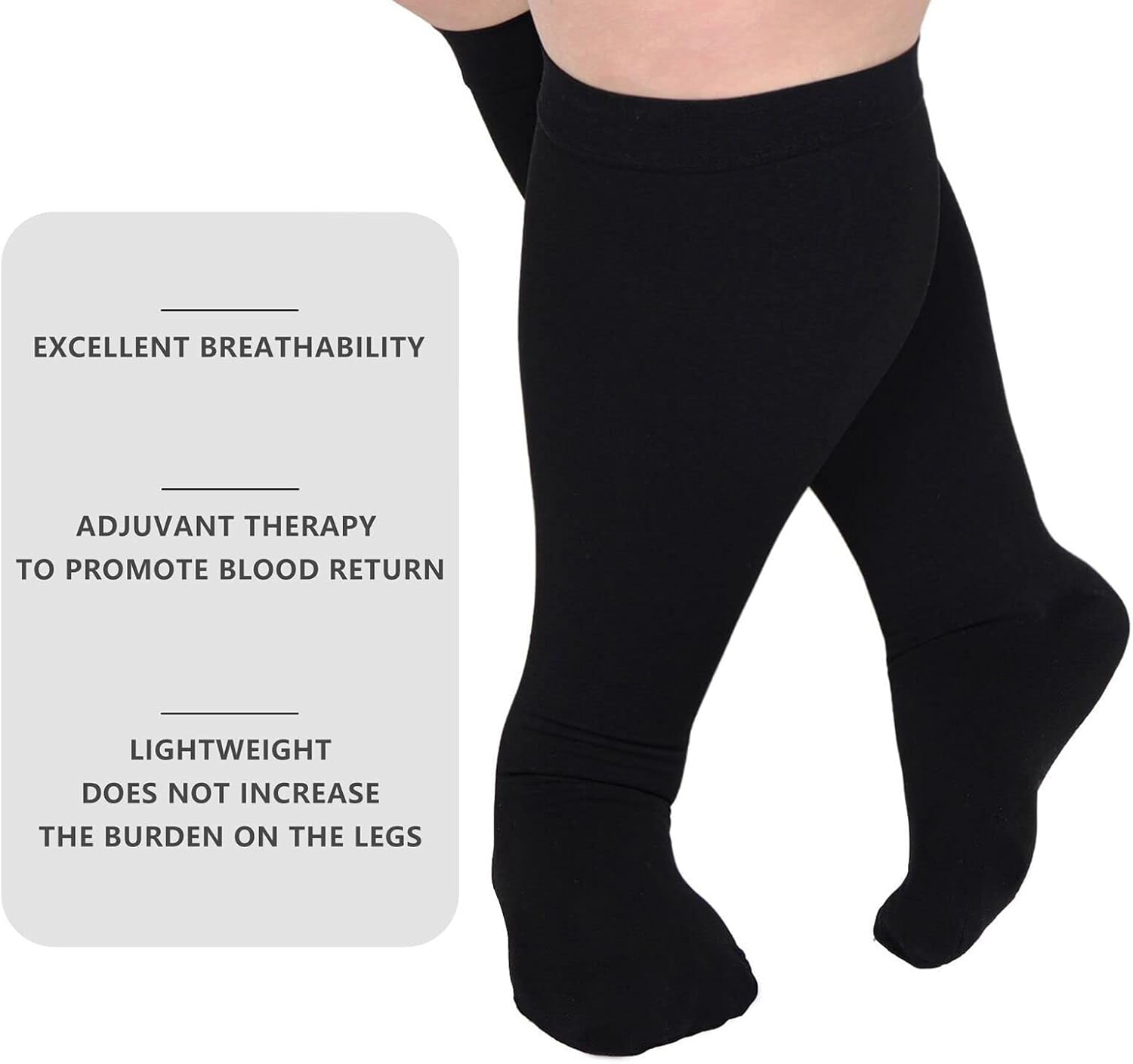 Compression Socks For Women Men,Plus Size Compression Socks Men Women,Wide Calf Compression Stocking.Extra Large Compression Socks. - Image 4