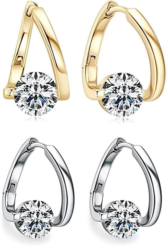 2 Pairs Flysmus Halolux Lymphvity Germanium Earrings,Magnetotherapy Earrings,Lymphatic Acupuncture Earrings,Lymph Drainage Earrings Jewelry for Women, Metal Crystal Garnet Copper Rhinestone - Image 1