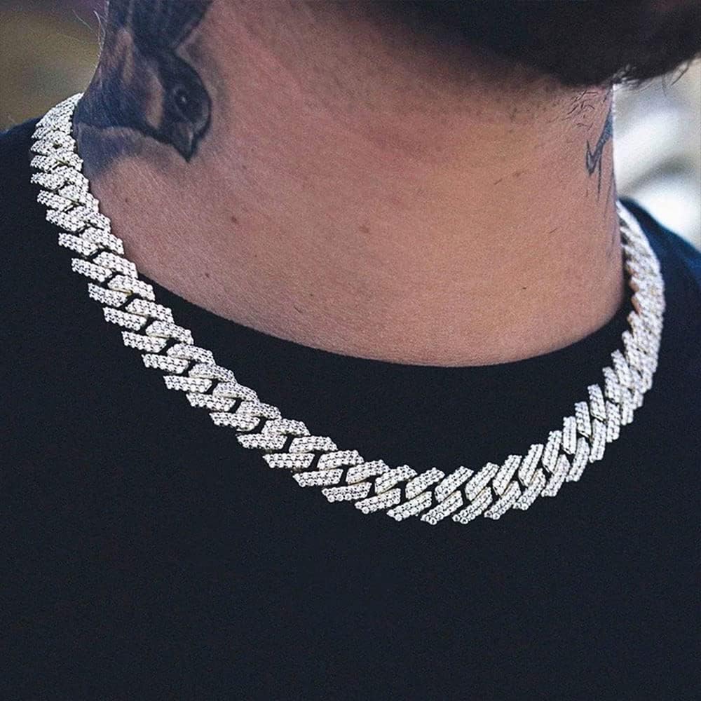 13mm Cuban Link Chain For Men Women Iced Out Chain Miami Cuban Necklace Bling Diamond Chains Hip Hop Jewelry - Image 5
