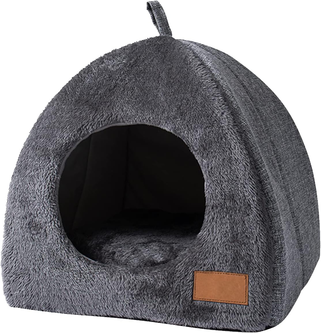 Pet Cave Bed - Warm Cat Bed for Indoor Cats - Pet Tent Cave Igloo Bed for Cats/Small Dogs - Pet Dog Cat Cave Bed - Kitten Bed Cat Tent Cat Bed House with Removable Washable Cushion - Image 1