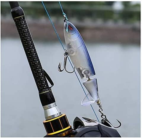 Topwater Fishing Lures Set Whopper Plopper Bass Lures with Floating Rotating Tail Fish Bait Lures Hard Bait Hook/Fish Tackle Bait for Freshwater and Saltwater - Image 3