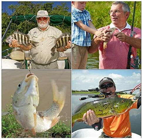 Topwater Fishing Lures Set Whopper Plopper Bass Lures with Floating Rotating Tail Fish Bait Lures Hard Bait Hook/Fish Tackle Bait for Freshwater and Saltwater - Image 7
