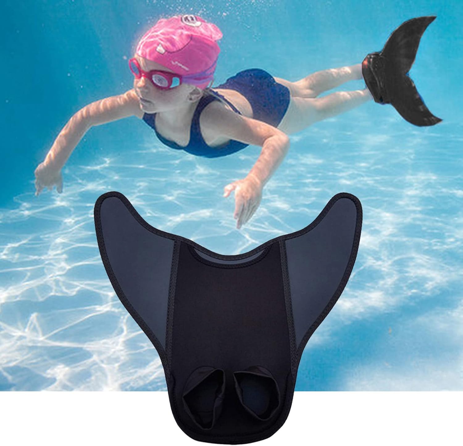 Mermaid Monofin, Mermaid Tails Kid and Adult Sizes, Swimming Flipper, Swimsuit Accessory, Queue De Sirene Enfant, Rubber Swimming Training Aid - Image 2