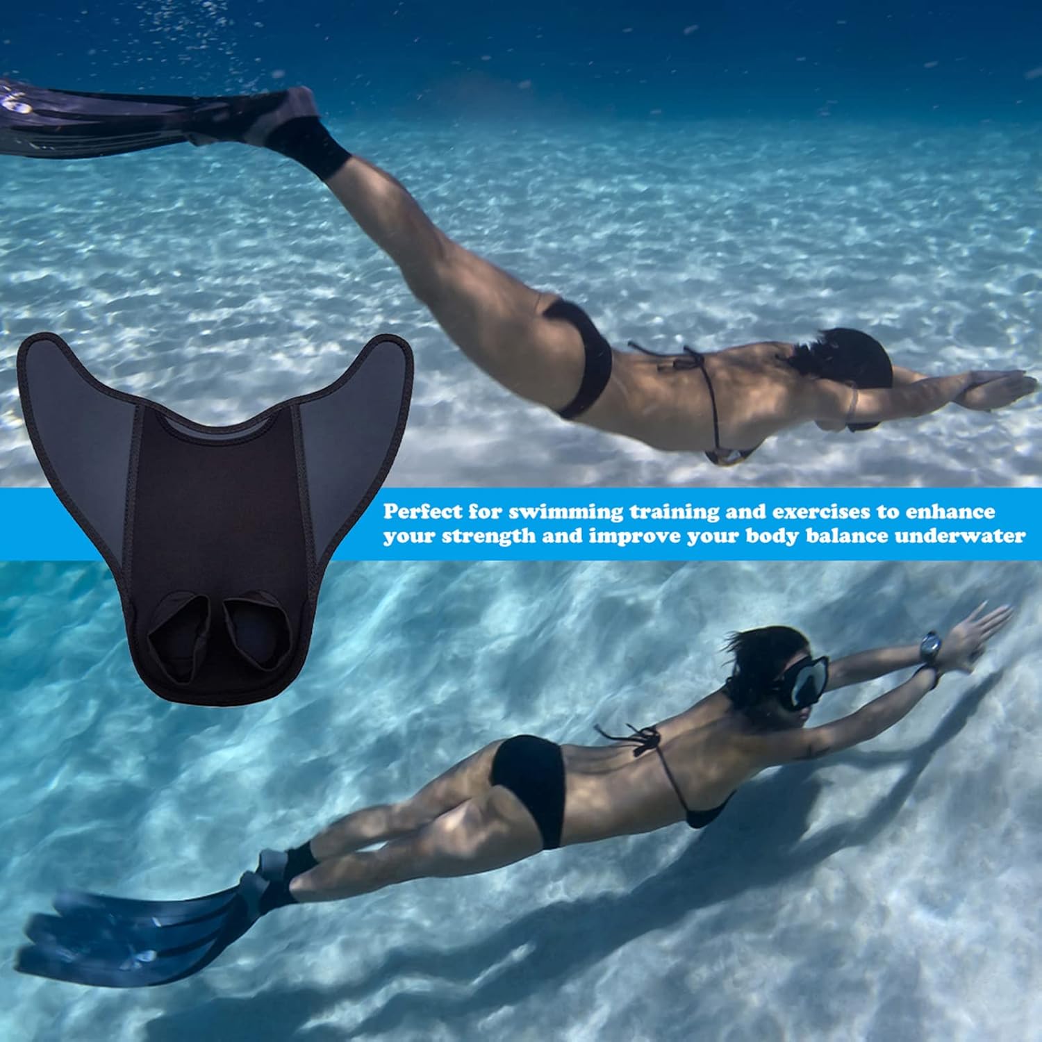 Mermaid Monofin, Mermaid Tails Kid and Adult Sizes, Swimming Flipper, Swimsuit Accessory, Queue De Sirene Enfant, Rubber Swimming Training Aid - Image 5