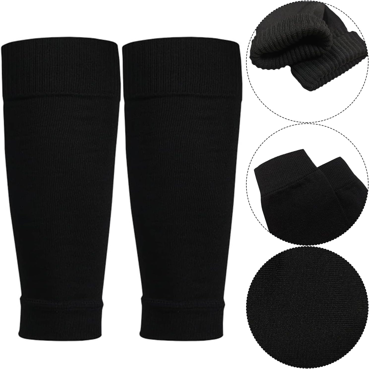 2 Pack Pro Soccer Leg Sleeves Socks/Compression for Calf - over the calf,ootball, baseball, basketball,rugby - Image 7