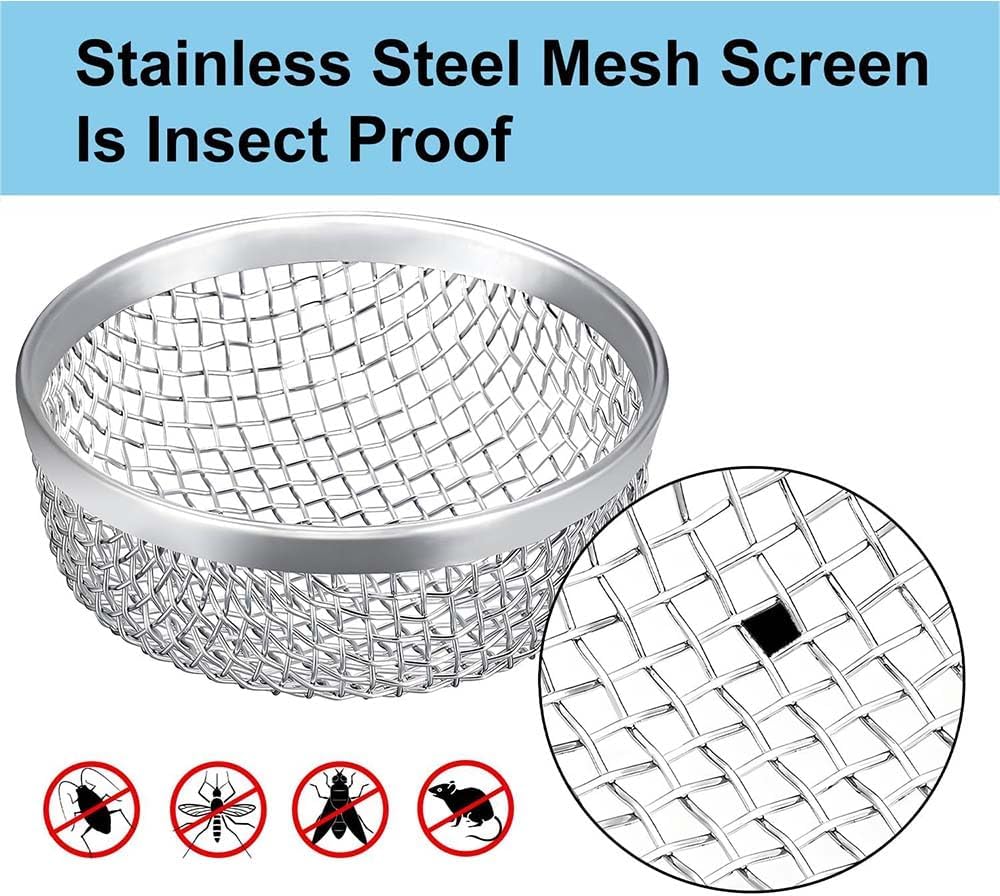 RV Furnace Vent Insect Screen Cover 2 Pack with Installation Tool, Durable Mesh RV Flying Insect Screen for Campers and Trailers, Easy Fit, Rust Proof, Keeps Bugs Out - Image 4