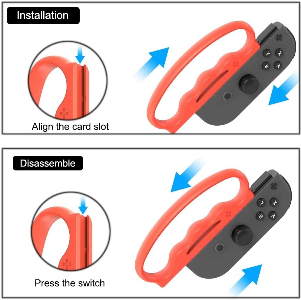 Grips for Nintendo Switch Fitness Boxing, Fit Boxing Clasp Accessories Handle for Adults and Children, for finger arcs, non-slip, making your boxing game experience smoother - Image 2