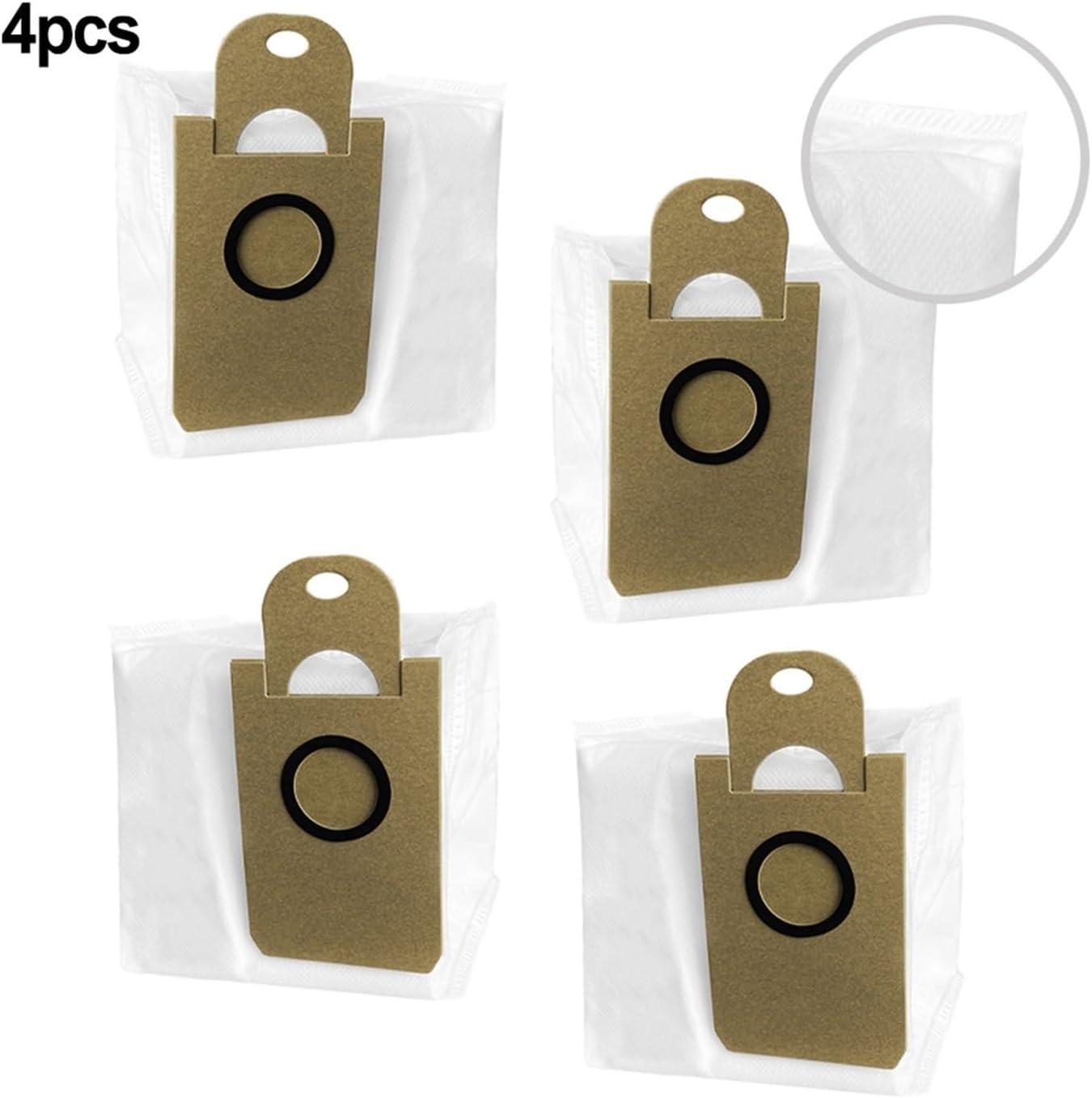 Vacuum Cleaner 4pcs Dust Bags. Compatible For Laresar L6 Nex. Robot Vacuum Cleaner Spare Parts Replacement Accessories - Image 2