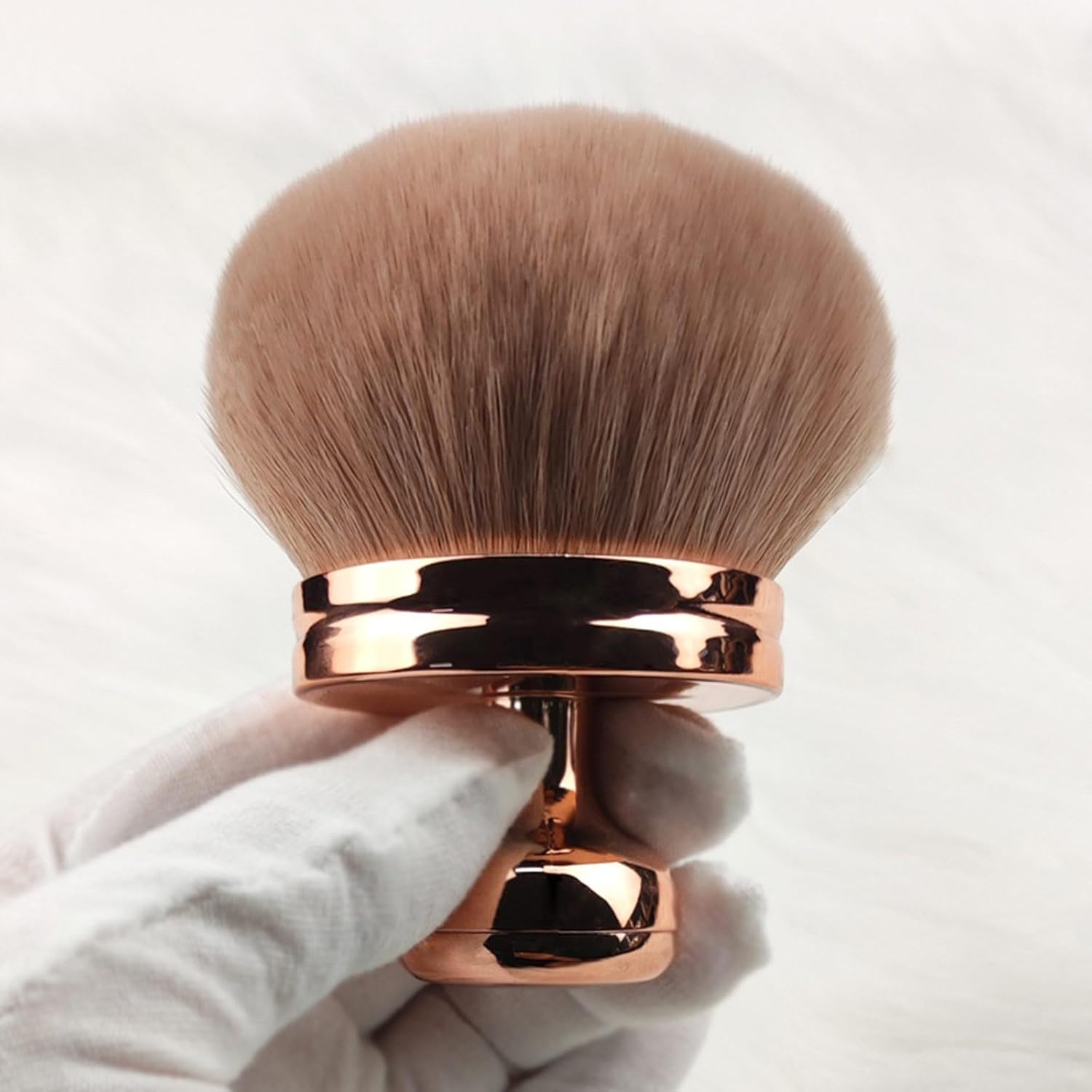 Extra Large Body Self Tanner Makeup Brush, 3 Inch Wide-headed Self Tanning Kabuki Blend Brush for Powder, Blusher, Foundation, Bronzer, Self Tan Face, Body, Leg and Back Applicator (Gold) - Image 7