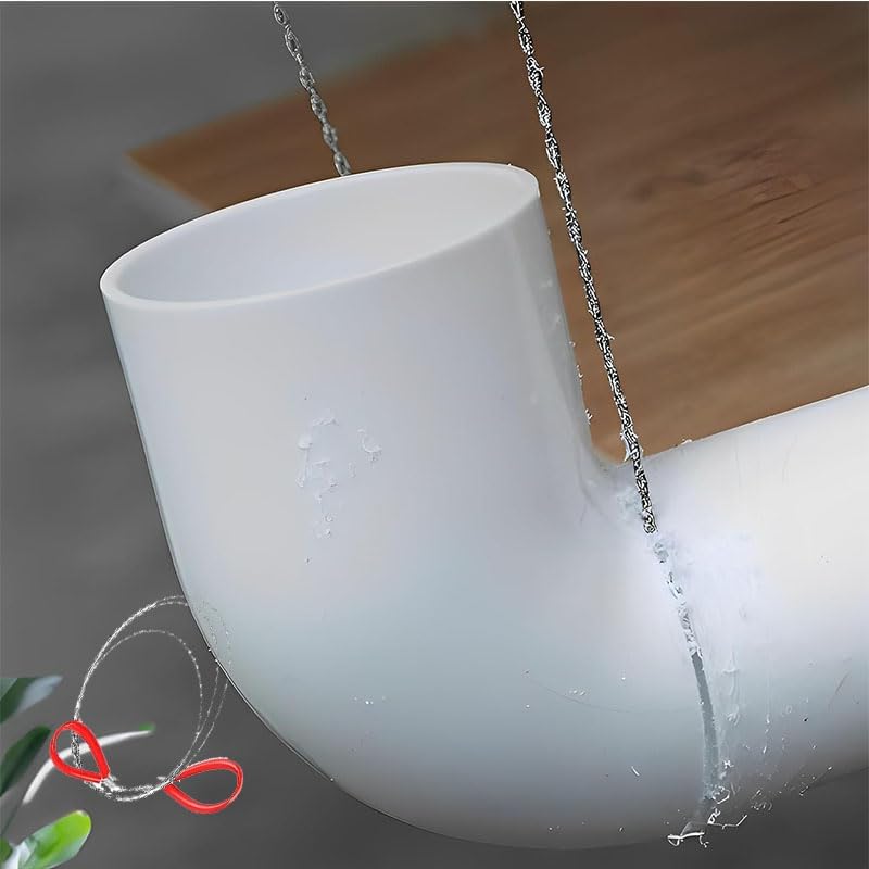 4Pcs Stainless Steel Wire Saw Emergency Saws,PVC Pipe Cable Saw Stainless Steel Wire Saw Hand Pocket String Rope Saw, Cable Saw Metal Wire Saw Hand Pocket String Rope Saw PVC Pipe Cutting Tool - Image 5