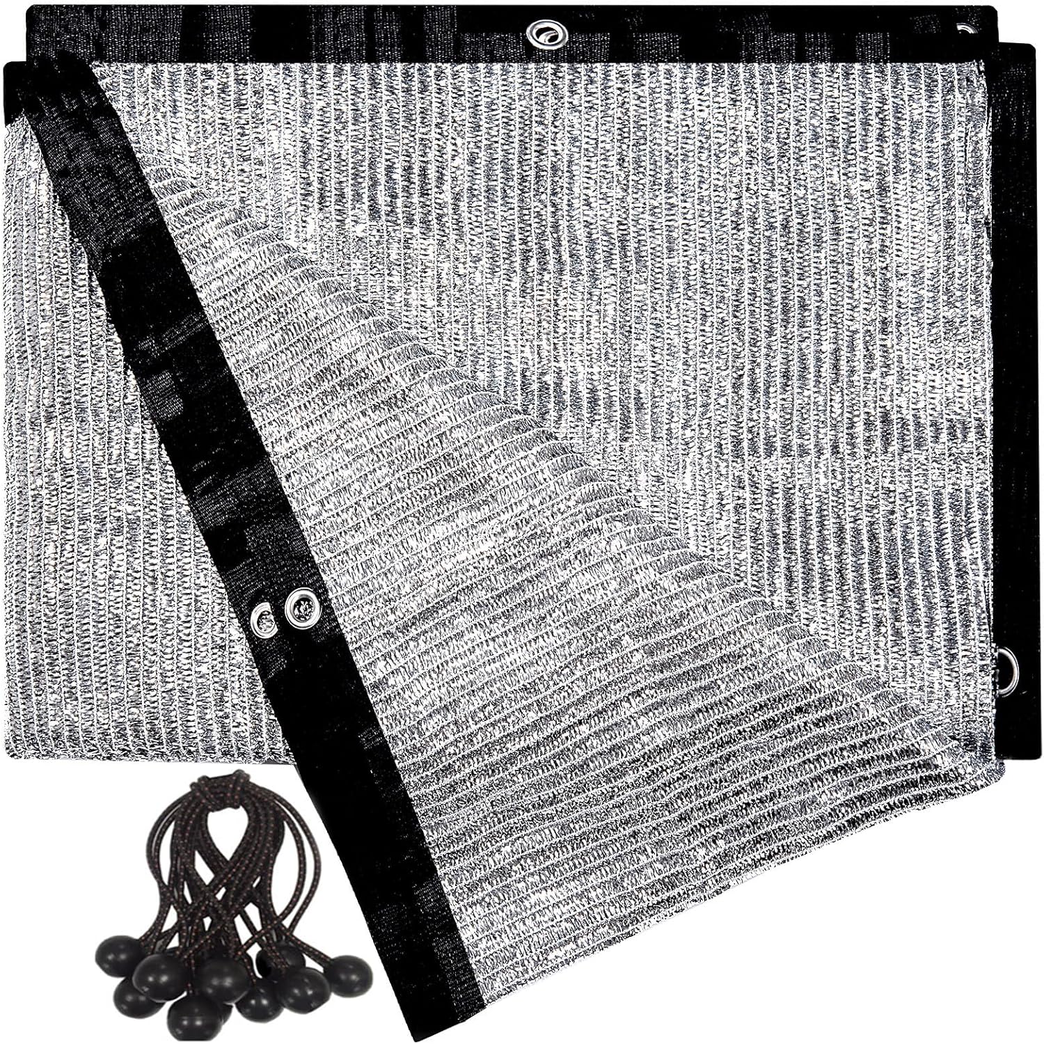 70% Aluminet Shade Cloth 6.5 ft x 10 ft-Fabric Sun Block Sun Reflect-Free 12pcs 6