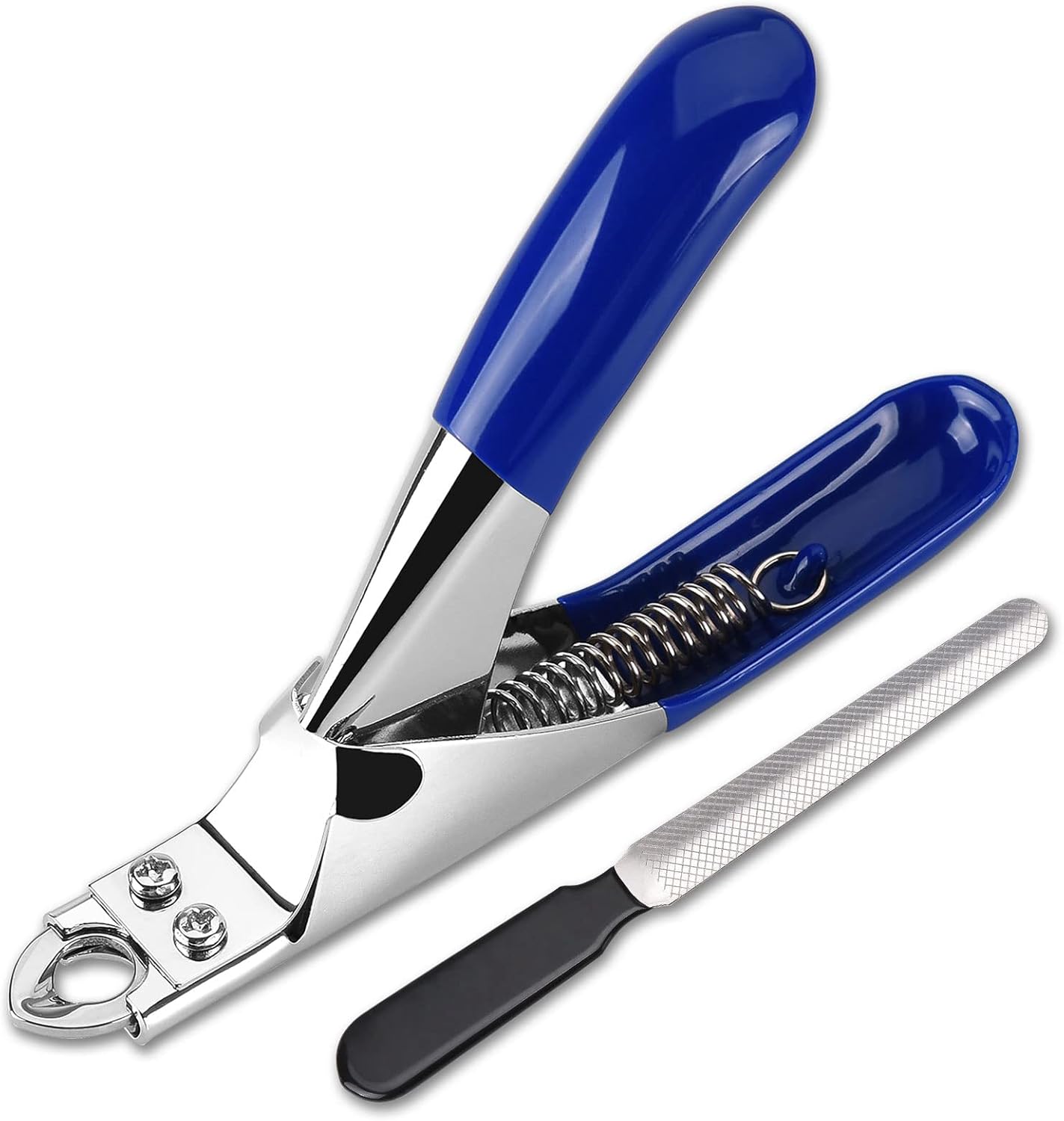 Dog Cat Nail Clippers, Professional Pet Claw Trimmer, Free Nail File, Stainless Steel Razor Sharp Blade Dog Toes Cutter Grooming Tools for Small Medium Large Animal Pets Blue - Image 1