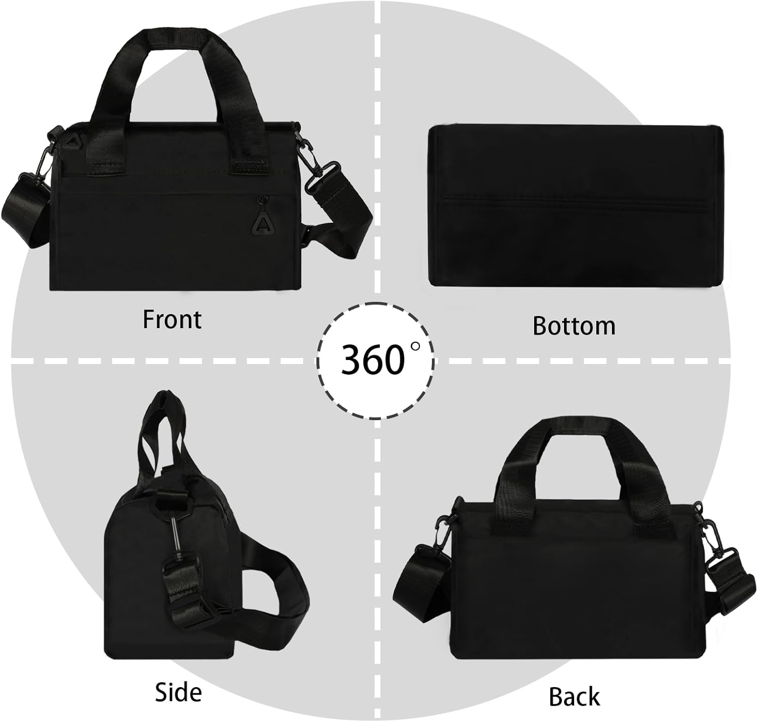 Mini Gym Bag Small Sport Bag Adjustable Duffle Bag Detachable Strap Gym Tote for Men Women Portable Shoulder Fitness Bag for Travel Sports - Image 4