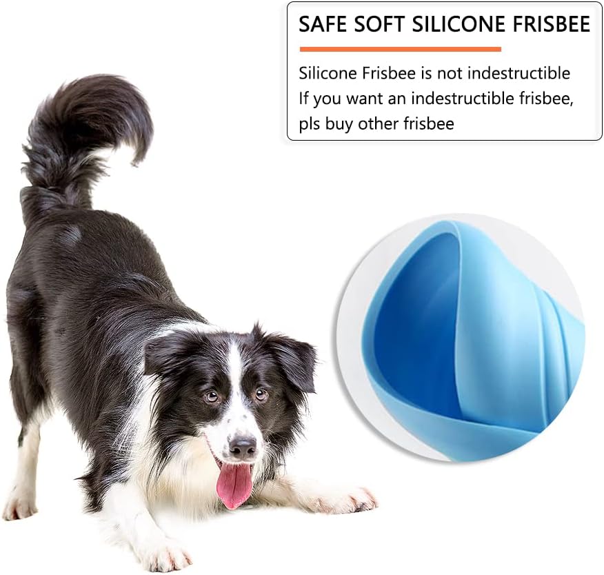 5 Pack Dog Frisbee,Dog Flying Disc Puppy Flyer Toy React Faster Training Interactive Toys for Small Medium Dog Lightweight Floating Saucer - Image 5