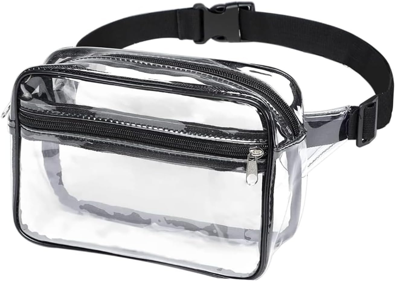 Clear Fanny Pack, PVC Transparent Stadium Bag, Waterproof Adjustable Strap Fanny Pack Crossbody - Image 1