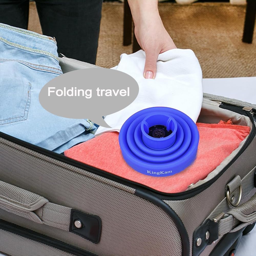Collapsible Hair Diffuser Attachment - Portable Silicone Diffuser for Curly Hair, Fits 1.57-1.99